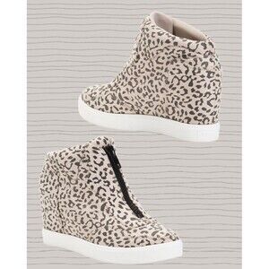 Coconuts by Matisse Long Live Leopard Wedge  Women's Size 9.5M Sneakers Shoes
